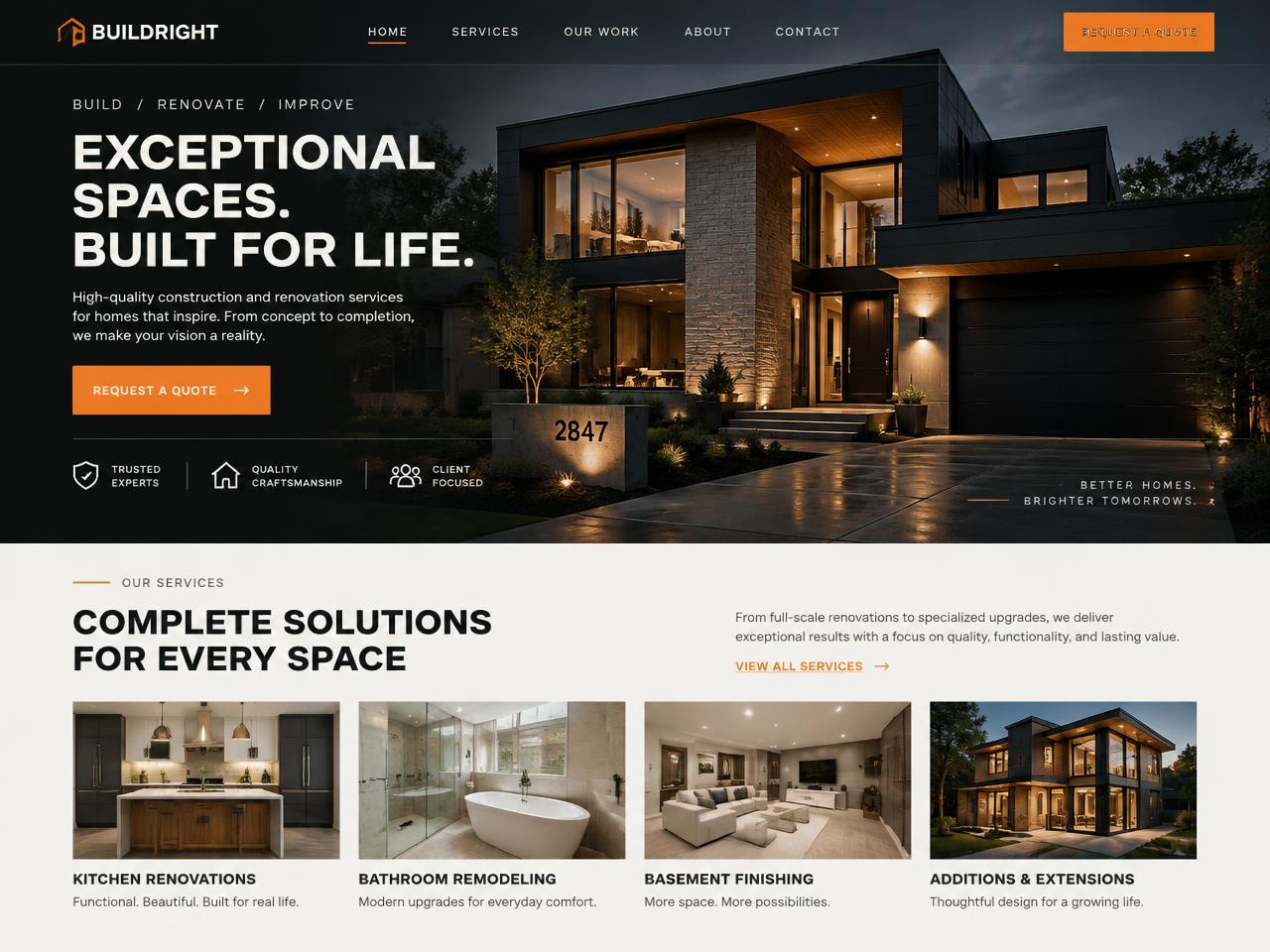 Northline Contracting website design